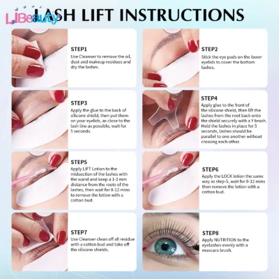 Libeauty 20 أجزاء/وحدة مجموعة أدوات رفع الرموش والحواجب - Image 4