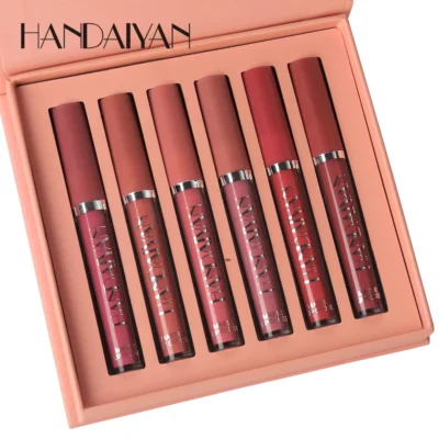 Handaiyan-طقم من 6 أحمر شفاه سائل - Image 4