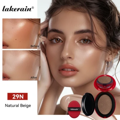 Lakerain Sunscreen Cushion Foundation Waterproof Long-lasting Brighten Foundation Cream Women Base Makeup Face Korean Cosmetics - AliExpress 66 - Image 5