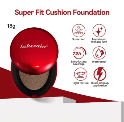 Lakerain Sunscreen Cushion Foundation Waterproof Long-lasting Brighten Foundation Cream Women Base Makeup Face Korean Cosmetics - AliExpress 66 - Image 3