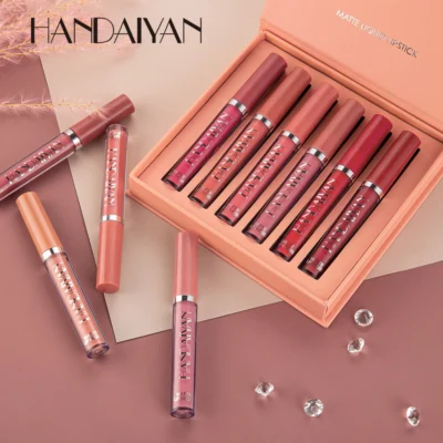 Handaiyan-طقم من 6 أحمر شفاه سائل - Image 2